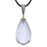 Collier Perle de Ronce Argent et cristal
