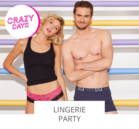 Vente privée de lingerie pour Crazy Days, sur Showroomprivé.