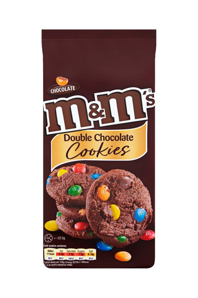 Snacking Américain cookies croustillants chocolats M&M's