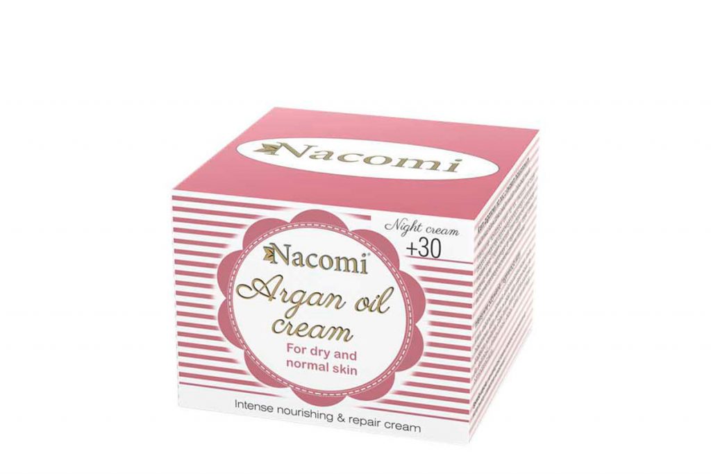 Nacomi soin nuit huile d'argan et acide hyaluronique bio