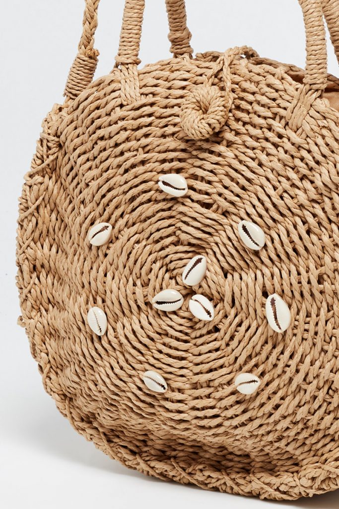 collectionIRL sac bandoulière rond coquillage